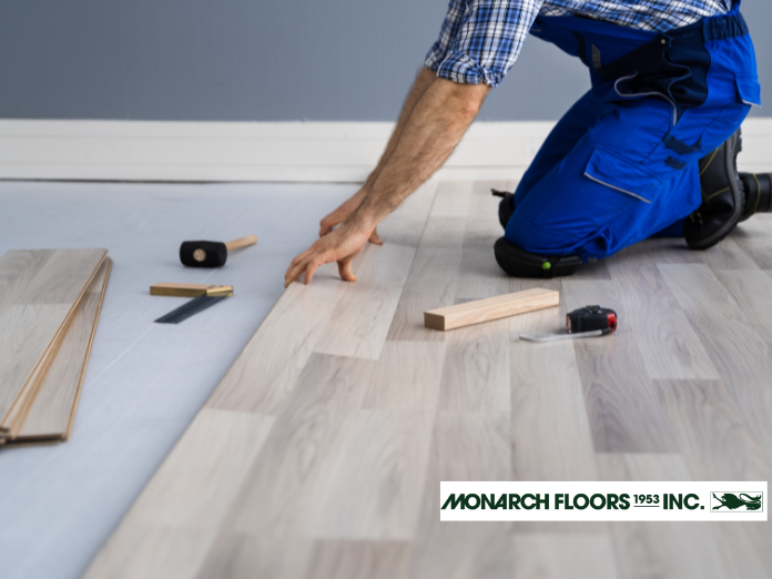 Hardwood flooring in the bedroom