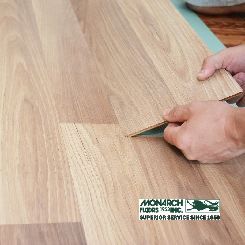 Laminate flooring installation in Edmonton, Alberta