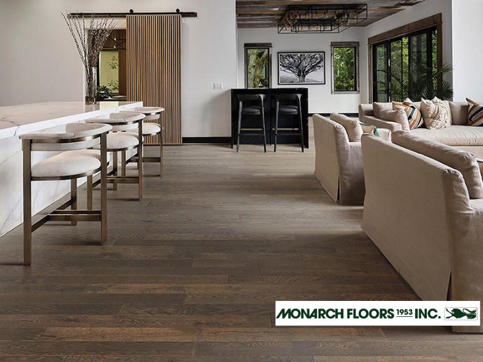 Hardwood floors in a living room with large windows,Monarch Floors, Monarch Floors Edmonton, Monarch Floors Canada, Monarch Floors Near Me, Monarch Floors 1953 Inc, carpet store, carpet store near me, the carpet store, carpet store calgary, carpet store n